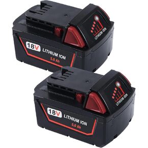 DEWQKI 2 Pack 6000mAh 12V Lithium Ion Replacement Battery Compatible with Milwaukee M12 Battery 48-11-2401 48-11-2402 48-11-2411 48-11-2420 12-Volt Cordless Tools in Kuwait