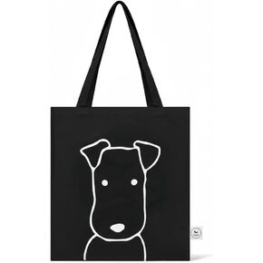 Park Life Designs Charlie Tote Bag, Black, Cotton, 15-inches Height, Pet Accessories in Kuwait