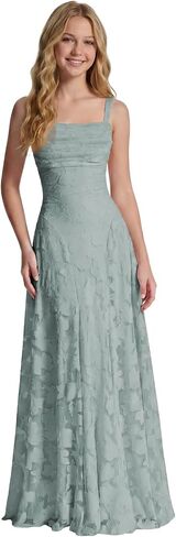 Floral Lace Junior Bridesmaid Dress Square Neck Flower Girl Dresses for Wedding A-Line Girl Formal Dress in Saudi Arabia