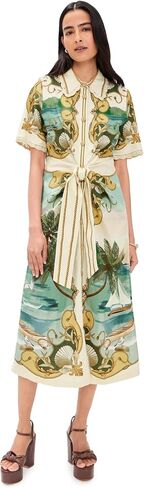 FARM Rio Women's Royal Sea Multicolor Midi Dress in Saudi Arabia