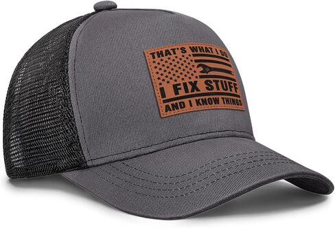 Gifts for Dad Husband Grandpa Fathers Day Dad Hat Ideas Birthday I Fix Stuff Trucker Hat in Kuwait