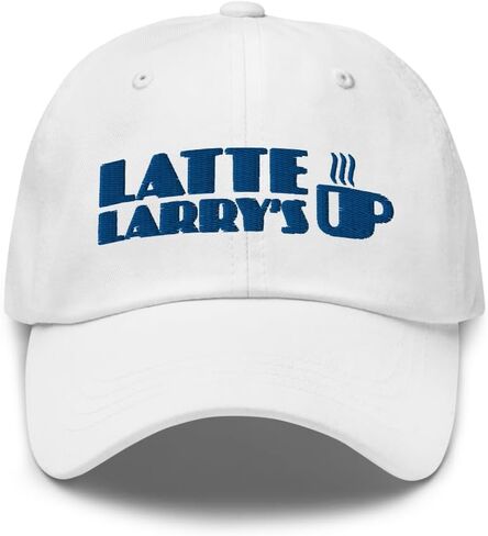 HBO - Curb Your Enthusiasm Latte Larry's Embroidered Hat - Officially Licensed White in Saudi Arabia