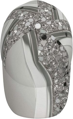Silver Sparkle Glam Bling Pattern Baseball Cap Unisex Adjustable Baseball Hats for Sports Outdoor in Saudi Arabia