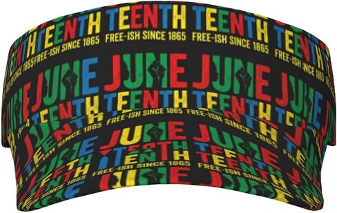 Juneteenth Sun Visor Hats Adjustable Sport Golf Hat Baseball Cap for Women Men in Saudi Arabia