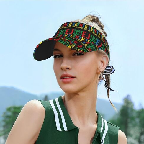 Juneteenth Sun Visor Hats Adjustable Sport Golf Hat Baseball Cap for Women Men in Saudi Arabia