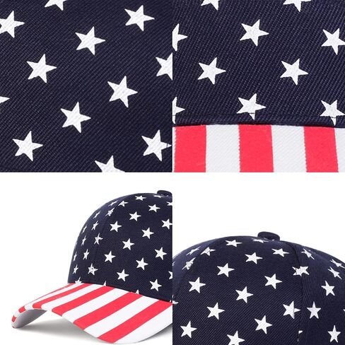 4th of July American Flag Baseball Cap for Men Women Red White and Blue Hats Adjustable Outdoor Sun Hat in Saudi Arabia