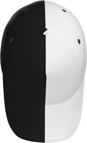 Half Black Half White Baseball Cap with Adjustable Snapback Hat for Outdoor Sun Fisherman Hat in Saudi Arabia