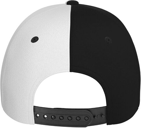 Half Black Half White Baseball Cap with Adjustable Snapback Hat for Outdoor Sun Fisherman Hat in Saudi Arabia