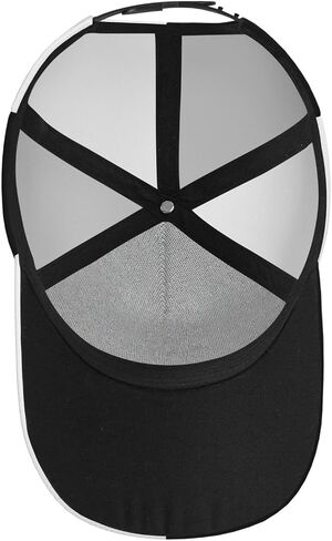 Half Black Half White Baseball Cap with Adjustable Snapback Hat for Outdoor Sun Fisherman Hat in Saudi Arabia