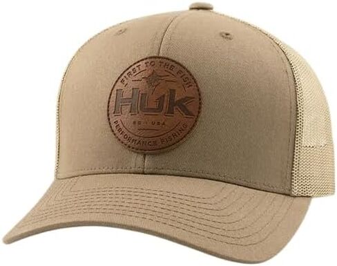 HUK Men's Trucker Hat, Anti-Glare Snapback Fishing Hat for Men in Kuwait