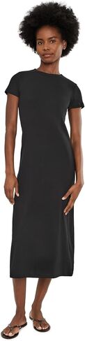 Madewell Women's Andy Short Sleeve Crew Neck Maxi Dress 1X1 in Saudi Arabia