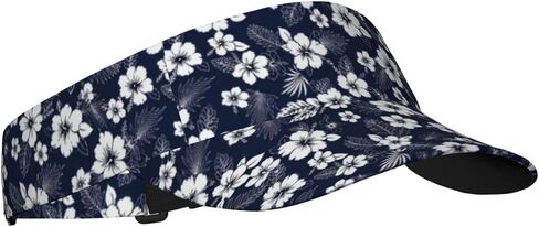 Unisex Sports Sun Visor Hats Adjustable Lightweight Packable Printed Empty Top Cap for Running Pickleball Golf Tennis in Saudi Arabia