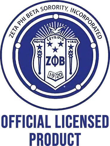 Zeta Phi/Φ Beta Clear Stadium Crossbody Bag [Blue - 8" x 5" x 2"] - ID#72015 in Saudi Arabia