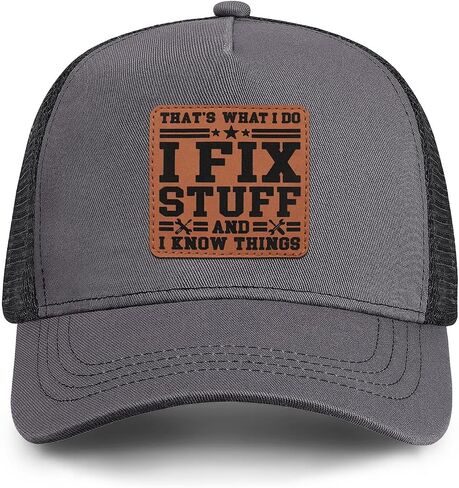 Gifts for Dad Husband Grandpa Fathers Day Dad Hat Ideas Birthday I Fix Stuff Trucker Hat in Saudi Arabia