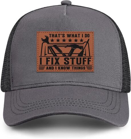 Gifts for Dad Husband Grandpa Fathers Day Dad Hat Ideas Birthday I Fix Stuff Trucker Hat in Kuwait