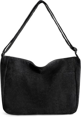 RNIEGA Corduroy Tote Bag for Women, Large Capacity Hobo Shoulder Bag in Saudi Arabia