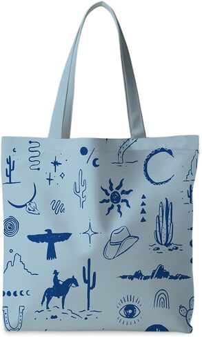 Western Tote Bag, Cowgirl Canvas Tote Bag for Women, Western Gifts, Cowgirl Gifts Stuff in Saudi Arabia