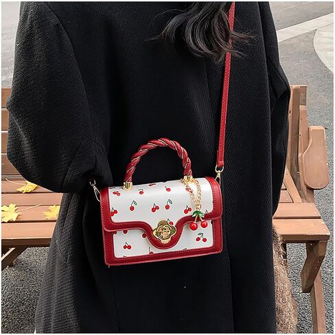Cherry Purse for Women, Cherry Red Tote Bag Handbag in Saudi Arabia