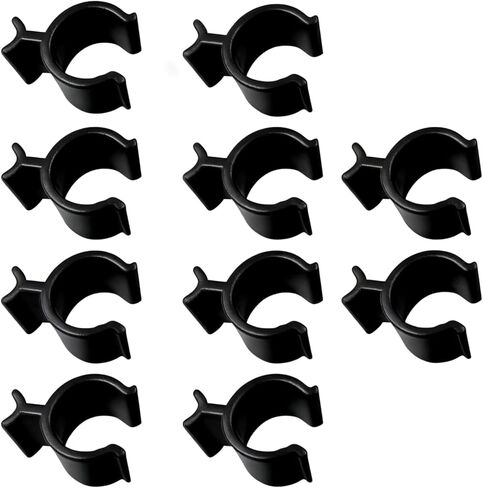 10 Pcs Leakproof Cosmetic Dispenser Pump Lock Clip,Clamp for Lotion Shampoo Cleansing Oil Bottles,Medium Size PP Plastic Leak Locks,Travel & Camping Friendly Accessory (Transparent) in Saudi Arabia