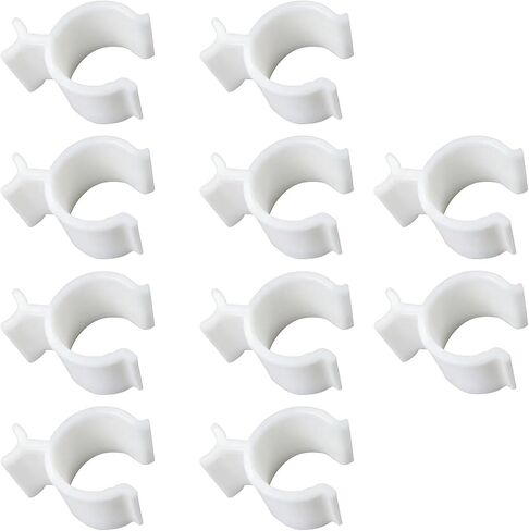 10 Pcs Leakproof Cosmetic Dispenser Pump Lock Clip,Clamp for Lotion Shampoo Cleansing Oil Bottles,Medium Size PP Plastic Leak Locks,Travel & Camping Friendly Accessory (Transparent) in Saudi Arabia