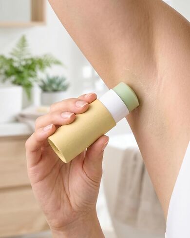 EORTA 10 Pcs Cardboard Push Up Deodorant Containers 2.15 oz/61g, Refillable Kraft Tubes for Natural Deodorant, DIY Lip Balm, Moisturizer Sticks, Skincare, Solid Perfume & Body Lotion in Saudi Arabia