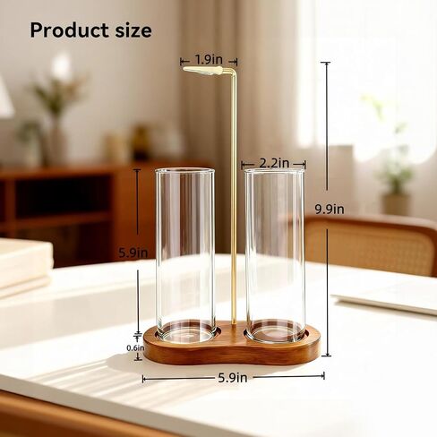 2-in-1 Glass Incense Holder, Upside Down Incense Burner with Removable Ash Catcher, Mess-Free Design for Meditation, Yoga, Home Decor & Gifting in Saudi Arabia