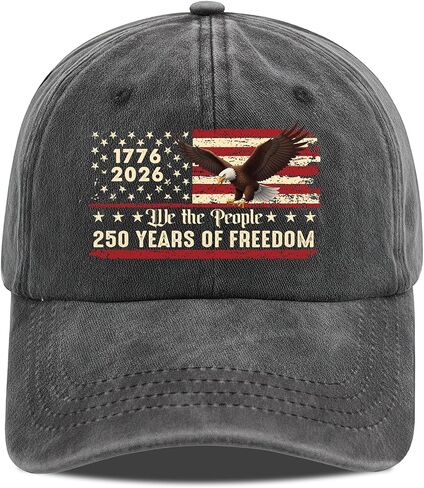 USA 250th Anniversary Cap - Hat Baseball Cap for Men Women, Eagle Patriotic American Flag for Independence Day in Saudi Arabia