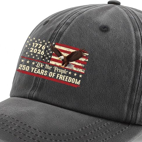 USA 250th Anniversary Cap - Hat Baseball Cap for Men Women, Eagle Patriotic American Flag for Independence Day in Saudi Arabia