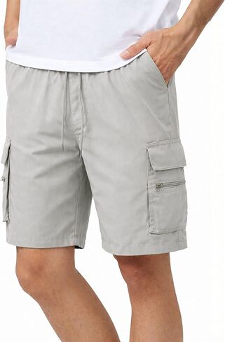 Men's Cargo Running Shorts Outdoor Relaxed Fit with Multi-Pocket in Kuwait
