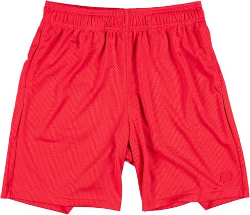 Ethika Men's Basketball Short, Athletic Performance Short for the Court and the Streets - BBS - Red 7in in Saudi Arabia