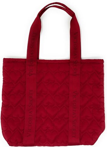 Victoria's Secret Red Quilted Puffer Tote Bag in Saudi Arabia