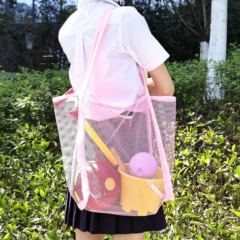 Single Large Mesh Beach Bag, Waterproof Pool Bag, Beach Tote, Sand-Resistant Beach Accessories in Saudi Arabia