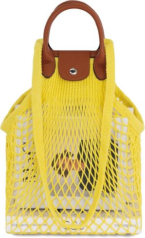 Hibala Woven Bag for Women, Fishing net bag,Straw Mesh Tote Bag, Beach,Hobo Bag, Foldable Large Capacity (Yellow) in Saudi Arabia