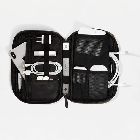 Incase Nylon Accessory + Electronics Organizer Bag - Small Travel Pouch for Cords + Camera Accessories - Compact Tech Bag with Faux-Fur Padded Compartment in Saudi Arabia