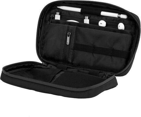 Incase Nylon Accessory + Electronics Organizer Bag - Small Travel Pouch for Cords + Camera Accessories - Compact Tech Bag with Faux-Fur Padded Compartment in Saudi Arabia