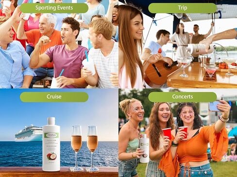 Empty Shampoo & Sunscreen Bottles Set (40oz Total) – Checked Luggage Friendly, Easy-Fill Travel Containers with Funnel & Spout, Leak-Proof for Cruises, Concerts & Sports Events in Saudi Arabia