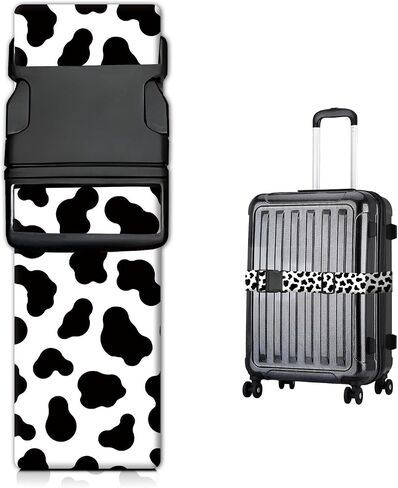 Luggage Strap for Suitcases Adjustable Travel Belt with Quick Release Buckle, Cute Travel Accessories for Suitcase Strap Pink Plaid in Saudi Arabia