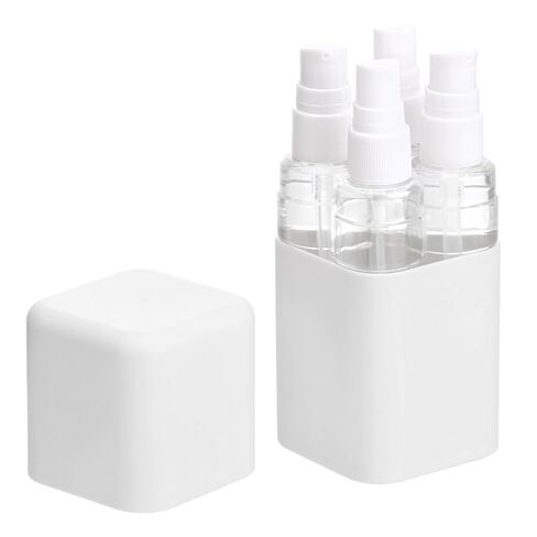 4-in-1 Travel Bottle Set Leak-Proof & TSA Approved - 50ml Refillable Containers Kit for Shampoo, Conditioner, Lotion - Portable Toiletry Accessories with Labels & Storage Box (Light Grey) in Saudi Arabia