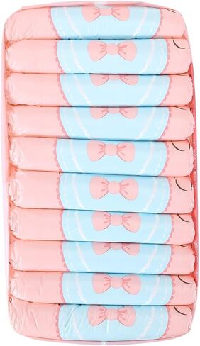 Landofgenie Adjustable Hook-and-Loop Fastener Closure Adult Printed Cloth Back Diaper 10 Pieces - Kitten (Medium 28"-38") in Kuwait