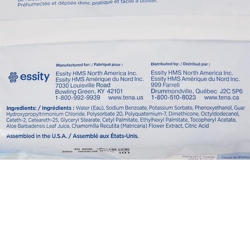 TENA ProSkin Ultra Personal Cleansing Wipe 7-9/10 x 12.5" 65722, 1 Pack 48 Wipes in Saudi Arabia