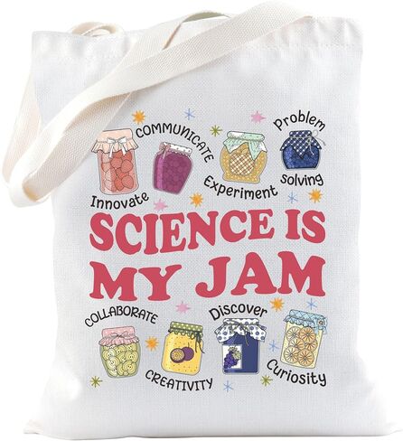 TSOTMO Science Teacher Gift Biology Teacher Science is My Jam Tote Bag for Scientist Science Lovers Gift in Saudi Arabia