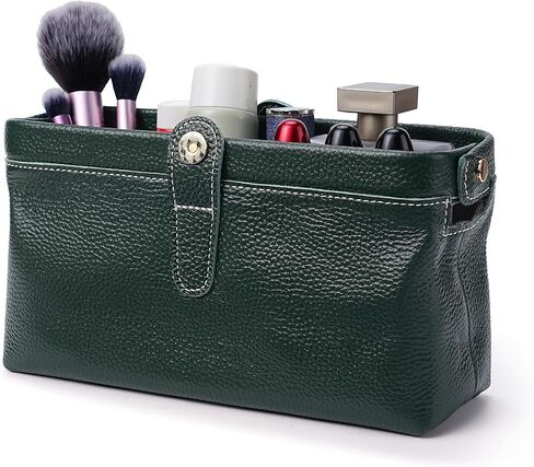 Travel leather makeup bag, waterproof mini makeup box, small travel storage bag in Saudi Arabia