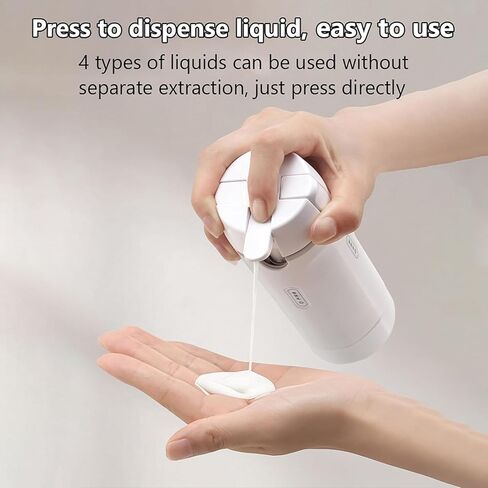 4 in 1 Travel Dispenser Set with 4 Pack 30ML Leak Proof Bottles for Toiletries, Portable Containers for Shampoo Lotion Conditioner Cream (Green) in Saudi Arabia