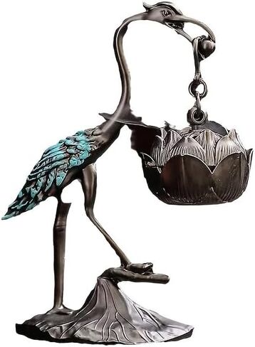 1pc Small Crane Hanging for Lotus Incense Holder Home Decoration, Suitable for Christmas, Thanksgiving, Easter (Silvery) in Saudi Arabia
