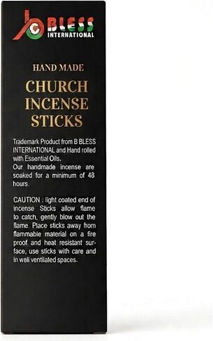 Church-Frankincense 100%-Natural-Handmade-Hand-Dipped-Incense-Sticks Organic-Chemicals-Charcoal-Free Purification-Relaxation-Positivity-Yoga-Meditation Best-Woods-Scent (50 Sticks (5.29 OZ)) in Kuwait
