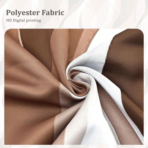 Brown Modern Blackout Curtains for Bedroom Living Room,2 Panels Sets Window Curtain,Striped Brown Stylish Simplicity Abstract Thermal Insulated Printed Curtains with Grommet,42" Wx84 L in Saudi Arabia