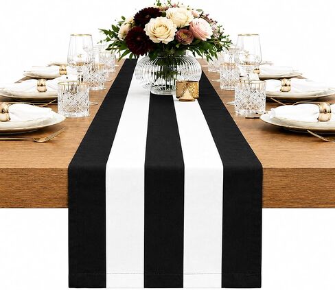Letjolt Striped Place Mats Set of 4 Cotton Placemats Farmhouse Party Table Decor Dining Table Place Mats for Kitchen in Kuwait