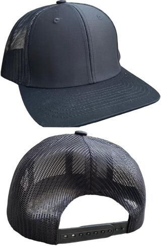 Mens Dad Hat, Gift for Dad, Gray Baseball Cap, Dad Trucker Hat, BR Rect Leather Patch Hat in Saudi Arabia