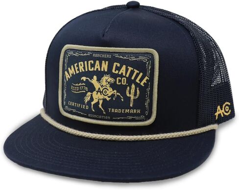 Bucking Horse Adjustable Snapback Hat Navy in Saudi Arabia