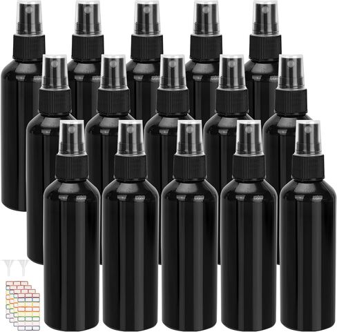 36 Pack Black Plastic Spray Bottles 8 oz Small Spray Bottle Fine Mist Cleaning Spray Bottles, 8 oz Empty Sprays Bottle Bulk for Travel, Essential Oils, Cleaning in Kuwait